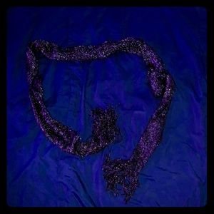 Black glitter scarf ( glitters in the yarn ! )